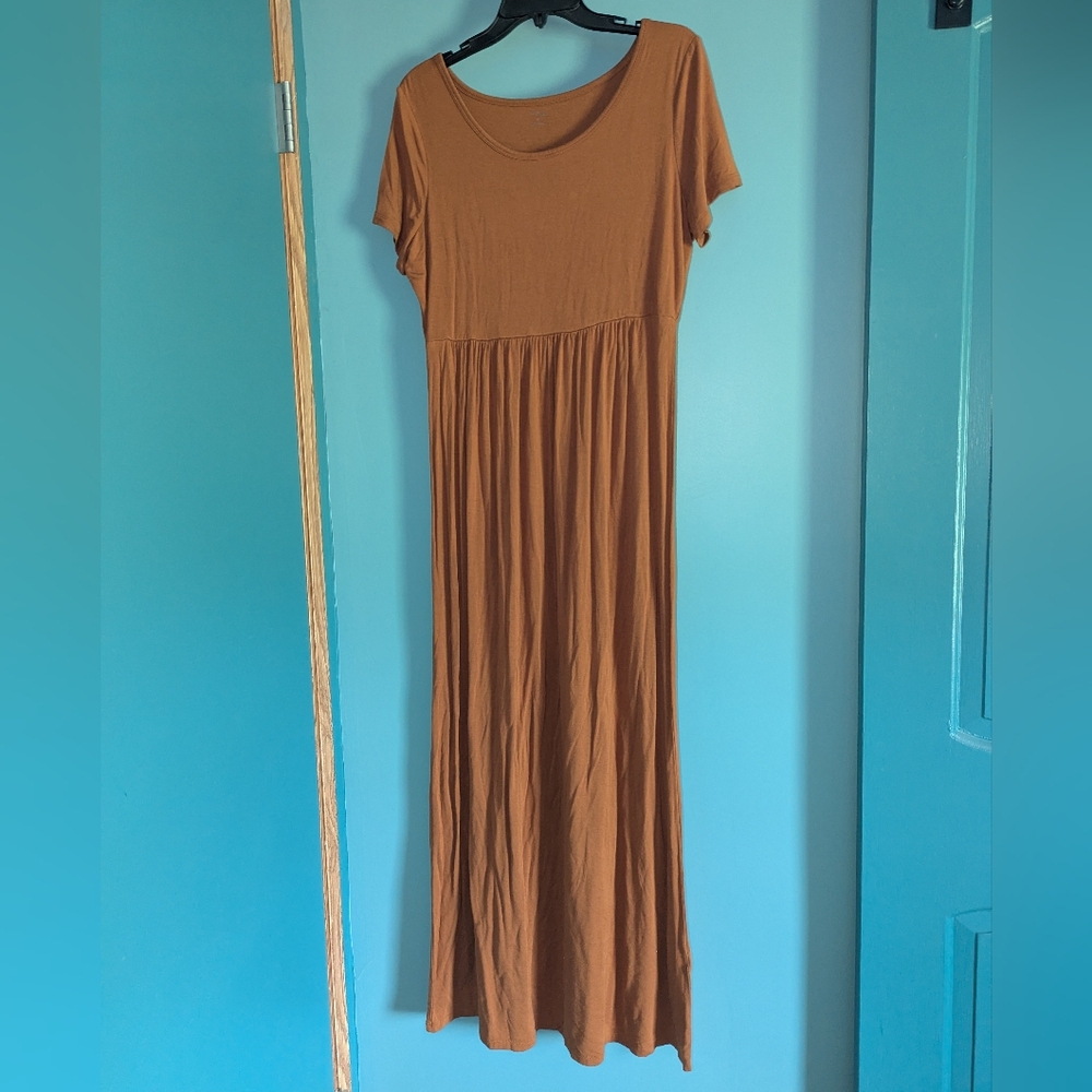 Daily Ritual Rusty Brown Maxi Dress